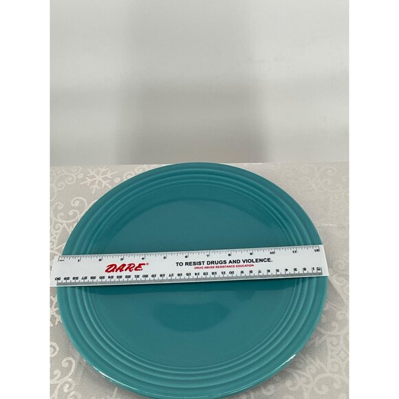 Fiesta Plater‎ Turquoise Ceramic 12.25” Made In USA - Picture 5 of 5